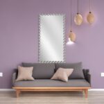 Artekko Dia Ασημί Μεταλλικός Καθρέπτης Τοίχου (70x4.5x130)cm