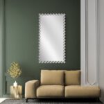 Artekko Dia Ασημί Μεταλλικός Καθρέπτης Τοίχου (70x4.5x130)cm