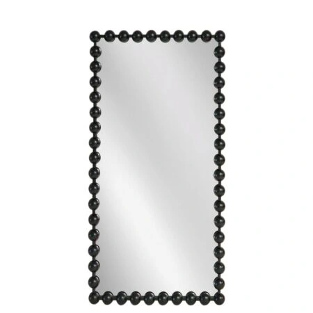 Artekko Dia Μαύρος Μεταλλικός Καθρέπτης Τοίχου (75x4.5x160)cm