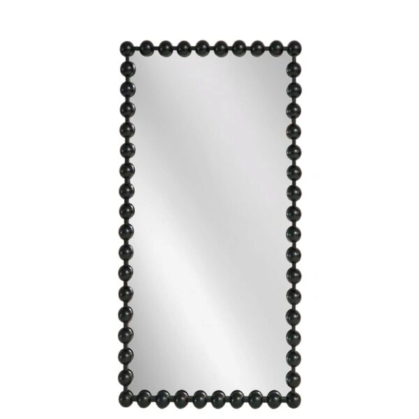Artekko Dia Μαύρος Μεταλλικός Καθρέπτης Τοίχου (75x4.5x160)cm