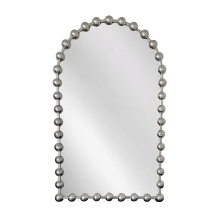 Artekko Dia Ασημί Μεταλλικός Καθρέπτης Τοίχου (61x4.5x100)cm