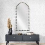 Artekko Dia Ασημί Μεταλλικός Καθρέπτης Τοίχου (72.5x4.5x181)cm