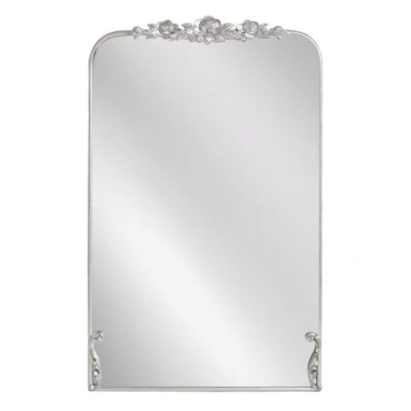 Artekko Dia Ασημί Μεταλλικός Καθρέπτης Τοίχου (58x3.5x92.5)cm