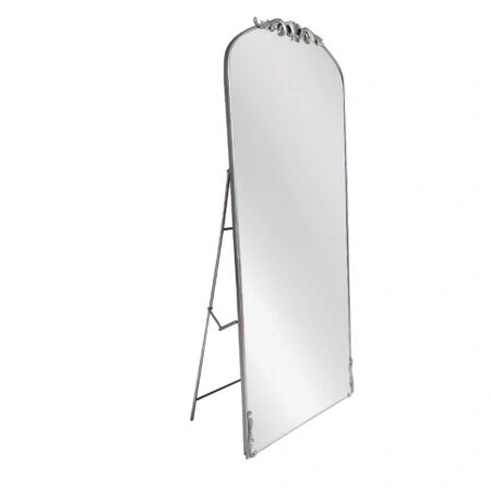 Artekko Dia Ασημί Μεταλλικός Καθρέπτης Δαπέδου και Τοίχου (72.5x4.5x181)cm