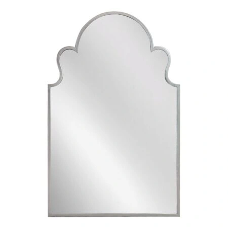 Artekko Dia Ασημί Μεταλλικός Καθρέπτης Τοίχου (58x2.5x90)cm