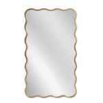 Artekko Dia Χρυσός Μεταλλικός Καθρέπτης Τοίχου (61x2.5x110)cm