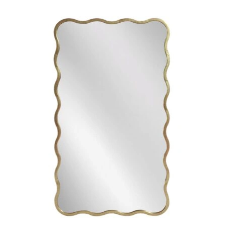 Artekko Dia Χρυσός Μεταλλικός Καθρέπτης Τοίχου (61x2.5x110)cm