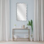 Artekko Dia Ασημί Μεταλλικός Καθρέπτης Τοίχου (61x2.5x110)cm