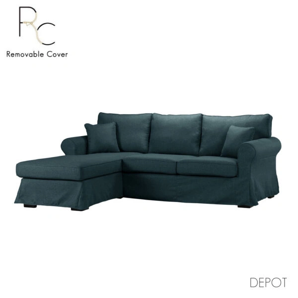 ASHLEY ΚΑΝΑΠΕΣ ΓΩΝΙΑ ΑΡΙΣΤΕΡΗ ΜΕ ΑΠΟΣΥΡΟΜΕΝΟ ΜΠΛΕ 236x171xH91cm