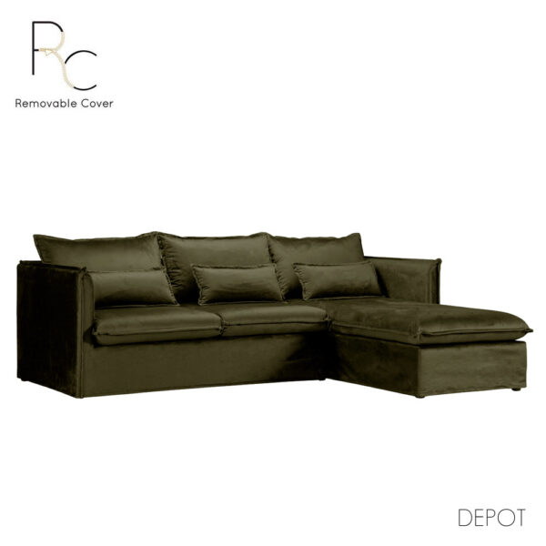 ONE ONLY ΚΑΝΑΠΕΣ ΓΩΝΙΑ ΔΕΞΙΑ ΛΑΔΙ 258x180x90