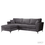 BOEL ΚΑΝΑΠΕΣ ΓΩΝΙΑ ΑΡΙΣΤΕΡΗ ΓΚΡΙ 280x170xH92cm