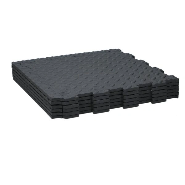 Πλακάκια Δαπέδου Μαύρα 40x40cm BLACK+DECKER 6Τμχ