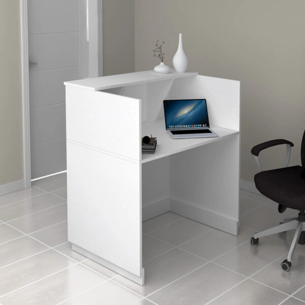 Γραφείο reception Gemini Megapap χρώμα λευκό 100x70x110εκ.