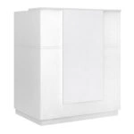 Γραφείο reception Gemini Megapap χρώμα λευκό 100x70x110εκ.