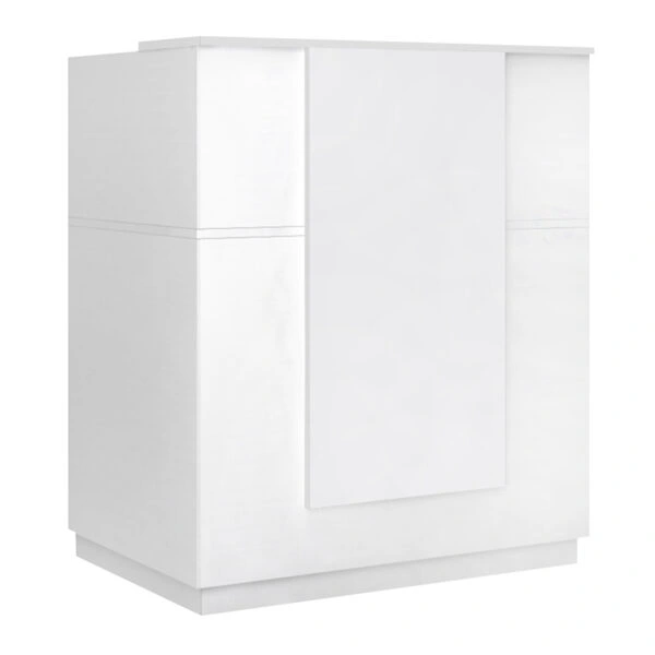 Γραφείο reception Gemini Megapap χρώμα λευκό 100x70x110εκ.