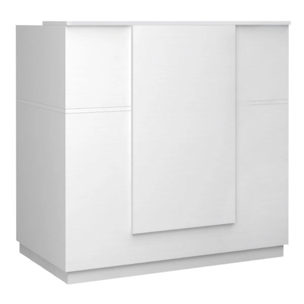 Γραφείο reception Gemini Megapap χρώμα λευκό 120x70x110εκ.