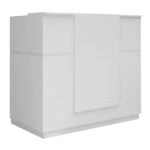 Γραφείο reception Gemini Megapap χρώμα λευκό 150x70x110εκ.