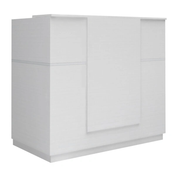 Γραφείο reception Gemini Megapap χρώμα λευκό 150x70x110εκ.