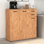 Παπουτσοθήκη - ντουλάπι Polly Megapap χρώμα pine oak 108x35x108εκ.