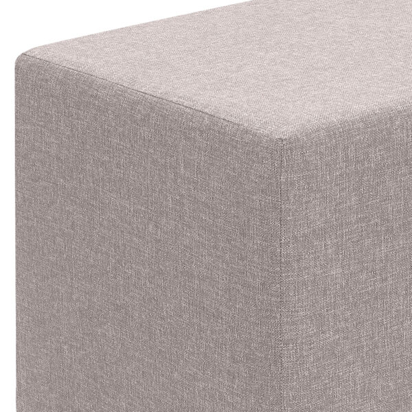 Σκαμπώ Linda Megapap υφασμάτινο χρώμα μπεζ 40x40x40εκ.