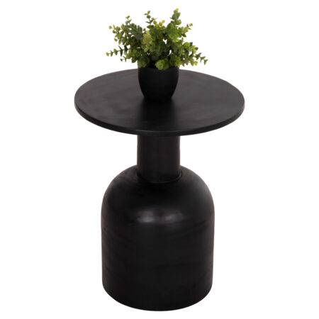 ΒΟΗΘΗΤΙΚΟ ΤΡΑΠΕΖΑΚΙ PUMBE HM9891.12 ΞΥΛΟ SUAR ΣΕ ΜΑΥΡΟ ΧΡΩΜΑ Φ40x50Υεκ