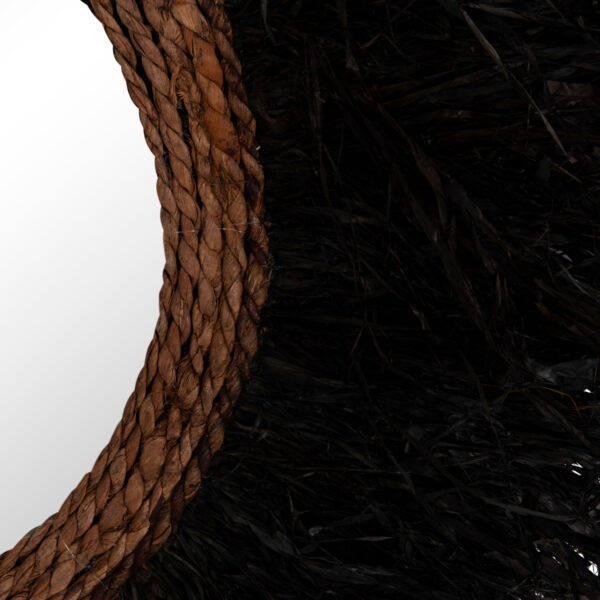 ΔΙΑΚΟΣΜΗΤΙΚΟΣ ΚΑΘΡΕΠΤΗΣ ΤΟΙΧΟΥ ΣΤΡΟΓΓΥΛΟΣ BRENNO HM4713 ΙΝΕΣ ΜΠΑΝΑΝΑΣ ΜΑΥΡΟ Φ85εκ