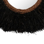 ΔΙΑΚΟΣΜΗΤΙΚΟΣ ΚΑΘΡΕΠΤΗΣ ΤΟΙΧΟΥ ΣΤΡΟΓΓΥΛΟΣ BRENNO HM4713 ΙΝΕΣ ΜΠΑΝΑΝΑΣ ΜΑΥΡΟ Φ85εκ