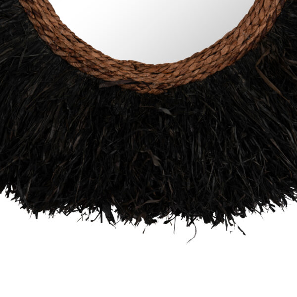 ΔΙΑΚΟΣΜΗΤΙΚΟΣ ΚΑΘΡΕΠΤΗΣ ΤΟΙΧΟΥ ΣΤΡΟΓΓΥΛΟΣ BRENNO HM4713 ΙΝΕΣ ΜΠΑΝΑΝΑΣ ΜΑΥΡΟ Φ85εκ