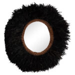 ΔΙΑΚΟΣΜΗΤΙΚΟΣ ΚΑΘΡΕΠΤΗΣ ΤΟΙΧΟΥ ΣΤΡΟΓΓΥΛΟΣ BRENNO HM4713 ΙΝΕΣ ΜΠΑΝΑΝΑΣ ΜΑΥΡΟ Φ85εκ