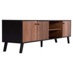 ΕΠΙΠΛΟ ΤΗΛΕΟΡΑΣΗΣ KRUDEN HM9447.11 ΜΕΛΑΜΙΝΗ ΣΕ ΜΑΥΡΟ-ΦΥΣΙΚΟ 180x40x51Υεκ.