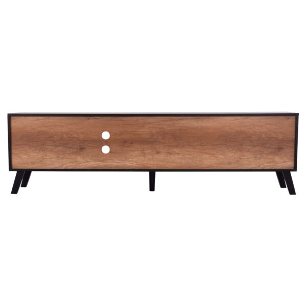 ΕΠΙΠΛΟ ΤΗΛΕΟΡΑΣΗΣ KRUDEN HM9447.11 ΜΕΛΑΜΙΝΗ ΣΕ ΜΑΥΡΟ-ΦΥΣΙΚΟ 180x40x51Υεκ.