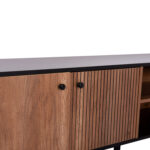 ΕΠΙΠΛΟ ΤΗΛΕΟΡΑΣΗΣ KRUDEN HM9447.11 ΜΕΛΑΜΙΝΗ ΣΕ ΜΑΥΡΟ-ΦΥΣΙΚΟ 180x40x51Υεκ.