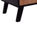 ΕΠΙΠΛΟ ΤΗΛΕΟΡΑΣΗΣ KRUDEN HM9447.11 ΜΕΛΑΜΙΝΗ ΣΕ ΜΑΥΡΟ-ΦΥΣΙΚΟ 180x40x51Υεκ.