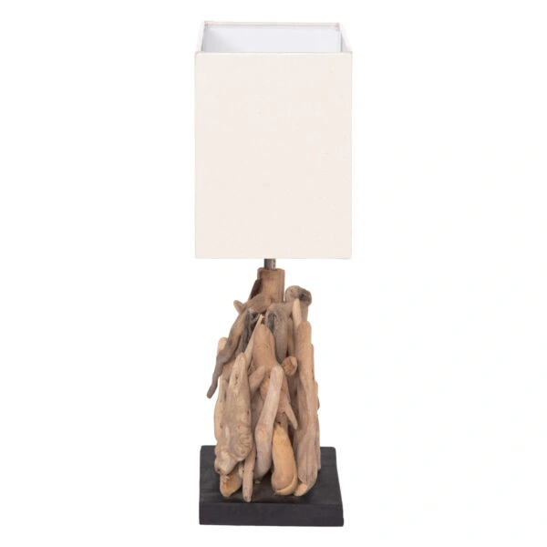 ΕΠΙΤΡΑΠΕΖΙΟ ΟΡΘΟΓΩΝΙΟ ΦΩΤΙΣΤΙΚΟ TWIGGY HM4424 DRIFTWOOD & ΛΕΥΚΟ ΚΑΠΕΛΟ 35x14x50Υεκ.