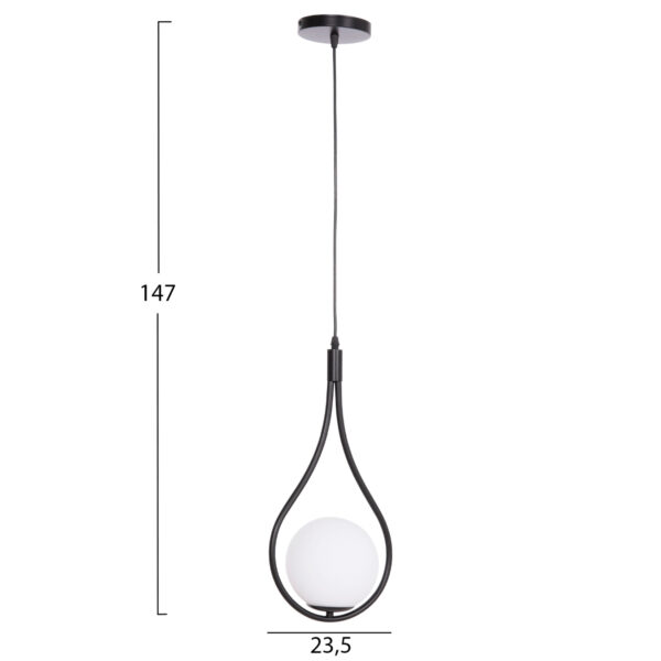 ΦΩΤΙΣΤΙΚΟ ΟΡΟΦΗΣ DROPLET HM7503.11 ΜΕΤΑΛΛΟ ΣΕ ΜΑΥΡΟ-ΛΕΥΚΟΣ ΓΛΟΜΠΟΣ 23,5x12x147Υεκ.