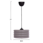 ΦΩΤΙΣΤΙΚΟ ΟΡΟΦΗΣ ΚΡΕΜΑΣΤΟ ΑΠΟ ΞΥΛΟ ΡΟΖ HM7655.04 Φ23x57 εκ.