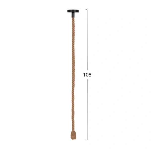 ΦΩΤΙΣΤΙΚΟ ΟΡΟΦΗΣ ΚΡΕΜΑΣΤΟ ΜΕ ΛΑΜΠΤΗΡΑ HM11931.02--ΣΧΟΙΝΙ 1m ΠΑΧΟΥΣ 2cm-ΝΤΟΥΙ Ε27