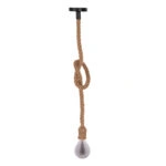 ΦΩΤΙΣΤΙΚΟ ΟΡΟΦΗΣ ΚΡΕΜΑΣΤΟ ΜΕ ΛΑΜΠΤΗΡΑ HM11928.02--ΣΧΟΙΝΙ 1m ΠΑΧΟΥΣ 2cm-ΝΤΟΥΙ Ε27