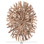 ΦΩΤΙΖΟΜΕΝΟ ΔΙΑΚΟΣΜΗΤΙΚΟ ΤΟΙΧΟΥ DREAMER HM4422 DRIFTWOOD ΜΕ ΤΑΙΝΙΑ LED Φ90x7(πάχος)εκ