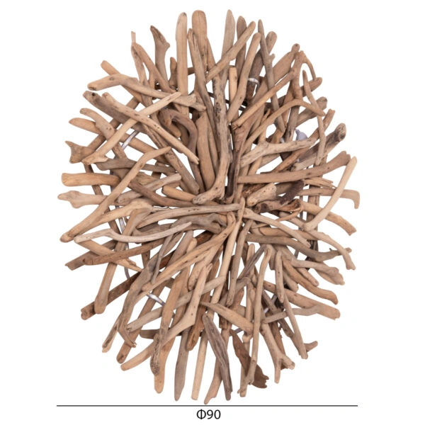 ΦΩΤΙΖΟΜΕΝΟ ΔΙΑΚΟΣΜΗΤΙΚΟ ΤΟΙΧΟΥ DREAMER HM4422 DRIFTWOOD ΜΕ ΤΑΙΝΙΑ LED Φ90x7(πάχος)εκ