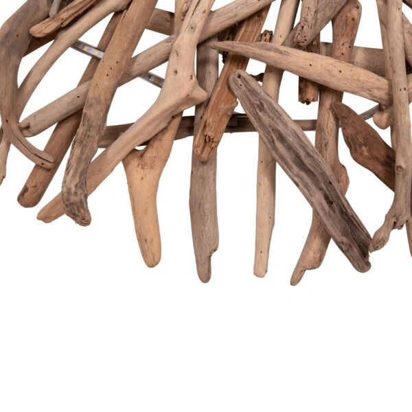 ΦΩΤΙΖΟΜΕΝΟ ΔΙΑΚΟΣΜΗΤΙΚΟ ΤΟΙΧΟΥ DREAMER HM4422 DRIFTWOOD ΜΕ ΤΑΙΝΙΑ LED Φ90x7(πάχος)εκ