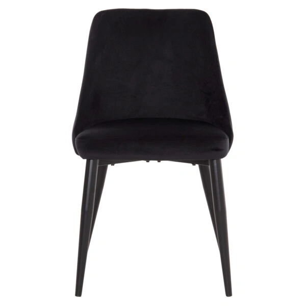 ΚΑΡΕΚΛΑ SERENITY HM8527.14 ΒΕΛΟΥΔΟ ΜΑΥΡΟ ΜΕ ΜΑΥΡΑ ΜΕΤΑΛΛΙΚΑ ΠΟΔΙΑ 51x54x83,5Υεκ.