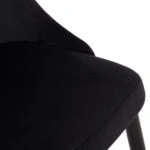 ΚΑΡΕΚΛΑ SERENITY HM8527.14 ΒΕΛΟΥΔΟ ΜΑΥΡΟ ΜΕ ΜΑΥΡΑ ΜΕΤΑΛΛΙΚΑ ΠΟΔΙΑ 51x54x83,5Υεκ.