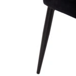 ΚΑΡΕΚΛΑ SERENITY HM8527.14 ΒΕΛΟΥΔΟ ΜΑΥΡΟ ΜΕ ΜΑΥΡΑ ΜΕΤΑΛΛΙΚΑ ΠΟΔΙΑ 51x54x83,5Υεκ.