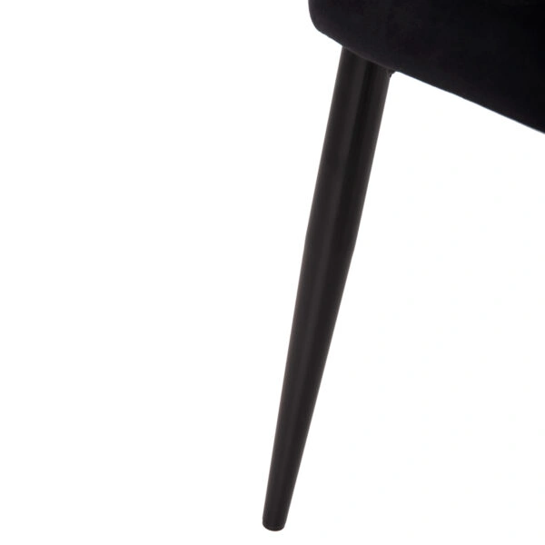 ΚΑΡΕΚΛΑ SERENITY HM8527.14 ΒΕΛΟΥΔΟ ΜΑΥΡΟ ΜΕ ΜΑΥΡΑ ΜΕΤΑΛΛΙΚΑ ΠΟΔΙΑ 51x54x83,5Υεκ.