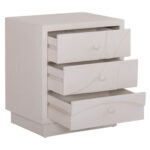 ΚΟΜΟΔΙΝΟ ΣΕΙΡΑ SANTORINI HM18047 MDF ΣΕ ΥΠΟΛΕΥΚΟ ΧΡΩΜΑ-3 ΣΥΡΤΑΡIA 48x38x55,5Υεκ.