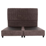 ΚΡEΒΑΤΙ ΔΙΠΛΟ HILDA HM717.02 ΥΦΑΣΜΑ ΜΠΟΥΚΛΕ ΚΑΦΕ--ΓΙΑ ΣΤΡΩΜΑ 160x200εκ.