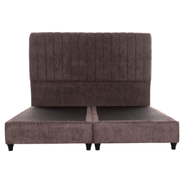 ΚΡEΒΑΤΙ ΔΙΠΛΟ HILDA HM717.02 ΥΦΑΣΜΑ ΜΠΟΥΚΛΕ ΚΑΦΕ--ΓΙΑ ΣΤΡΩΜΑ 160x200εκ.