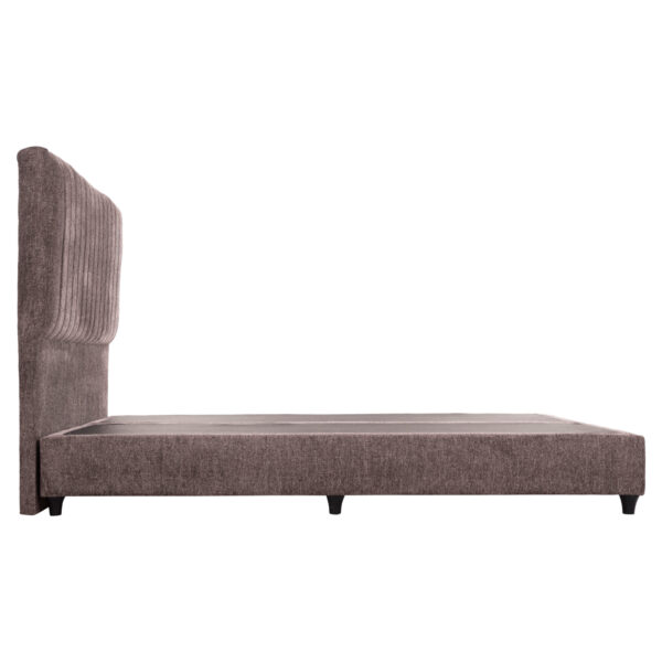 ΚΡEΒΑΤΙ ΔΙΠΛΟ HILDA HM717.02 ΥΦΑΣΜΑ ΜΠΟΥΚΛΕ ΚΑΦΕ--ΓΙΑ ΣΤΡΩΜΑ 160x200εκ.