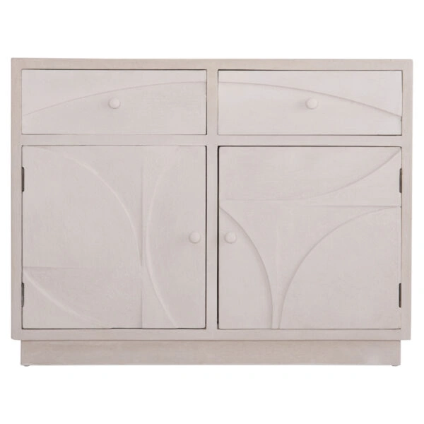 ΜΠΟΥΦΕΣ ΣΕΙΡΑ SANTORINI HM18046 MDF ΣΕ ΥΠΟΛΕΥΚΟ ΧΡΩΜΑ-2 ΣΥΡΤΑΡΙΑ & 2 ΠΟΡΤΕΣ 107x38x82,5Υεκ.